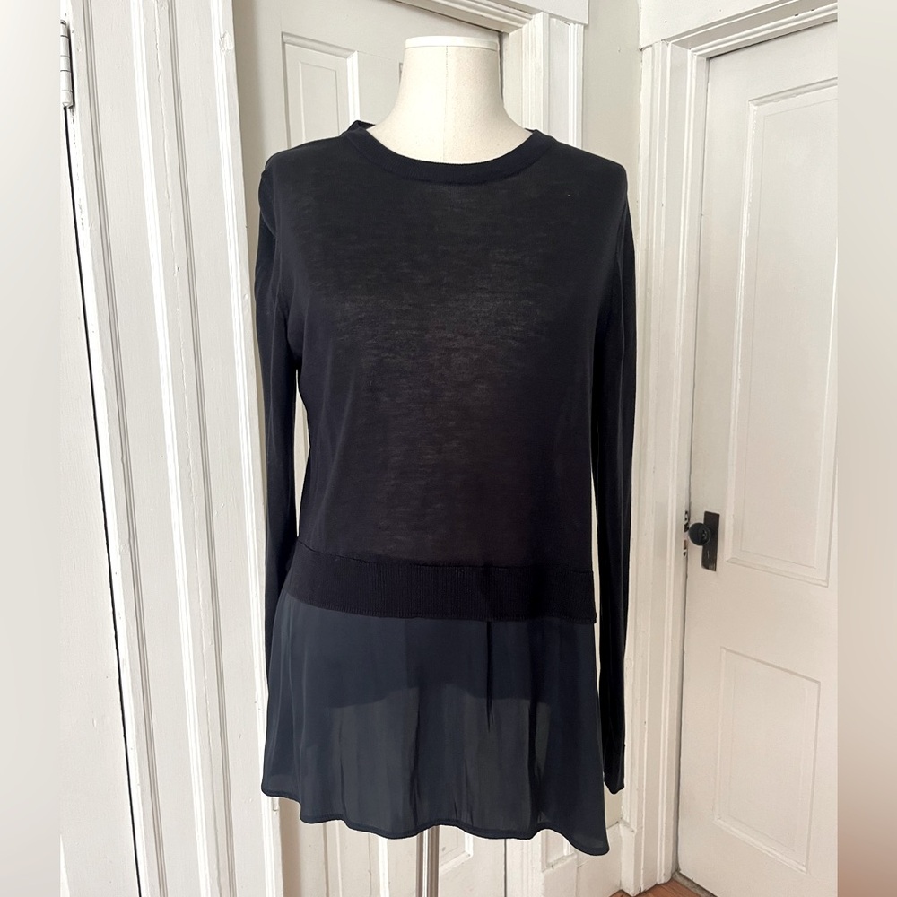 H&M Sweater Top with Silk-like Layer